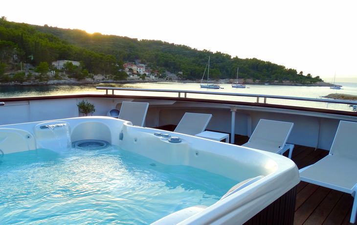 Jacuzzi auf dem Sonnendeck
